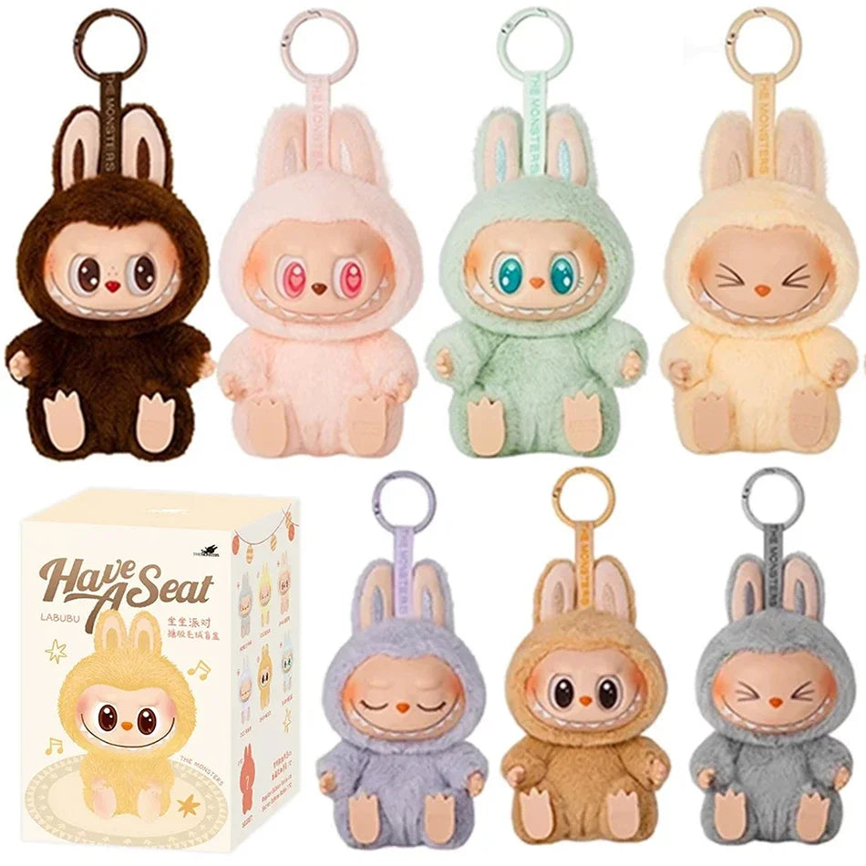 High Quality Cute Labubu The Monsters Box Toys Cardiac Macarone Kawai Guess Bag Figure Model Bag Gift 1:1 Replica Goods In Stock