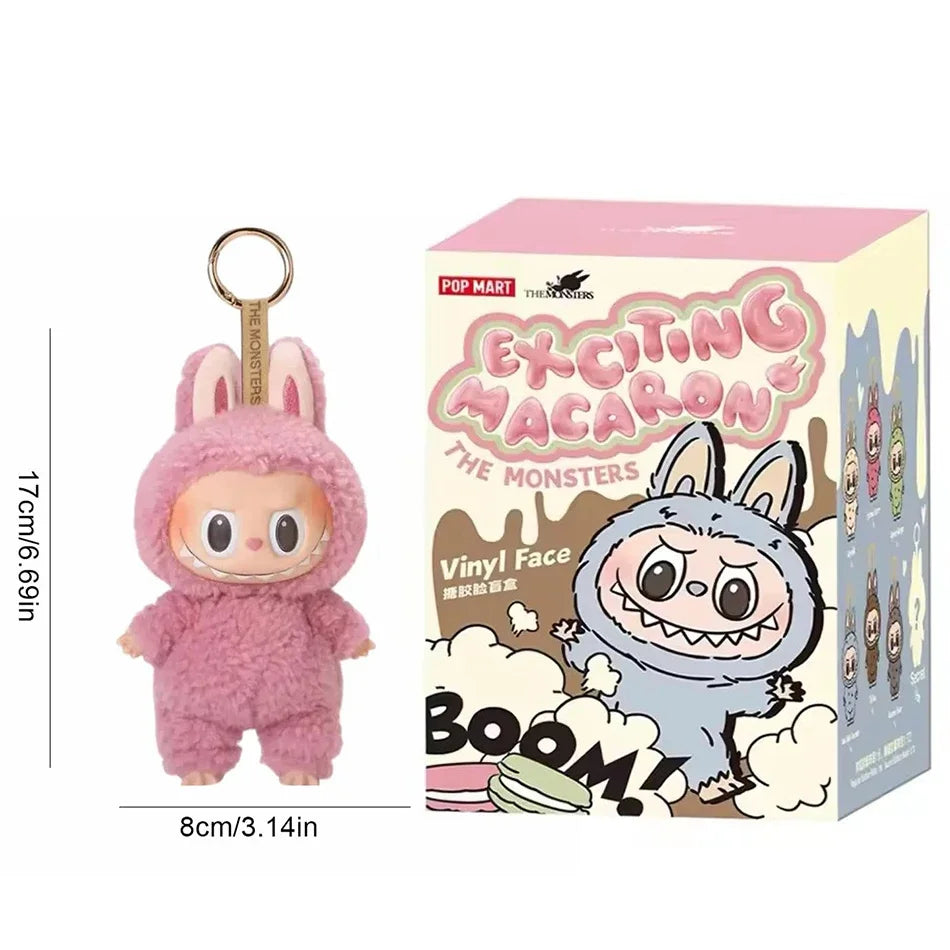 High Quality Cute Labubu The Monsters Box Toys Cardiac Macarone Kawai Guess Bag Figure Model Bag Gift 1:1 Replica Goods In Stock
