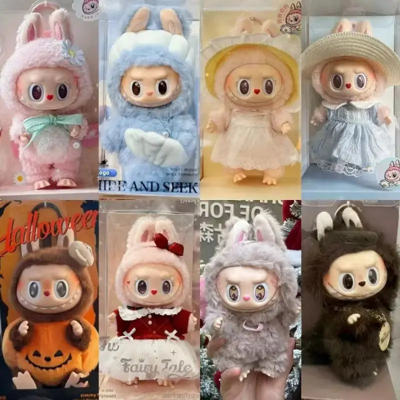 Hot Sale 1:1 Replica Pink Labubu Monsters Mokoko Series Spring Flowers Sweetheart Blind Box Vinyl Doll Kawaii Ornament Girl Gift