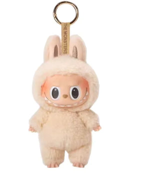 Anime character kawaii Labubu has seat series PVC pendant blind box model toy purple monster keychain children's birthday christ