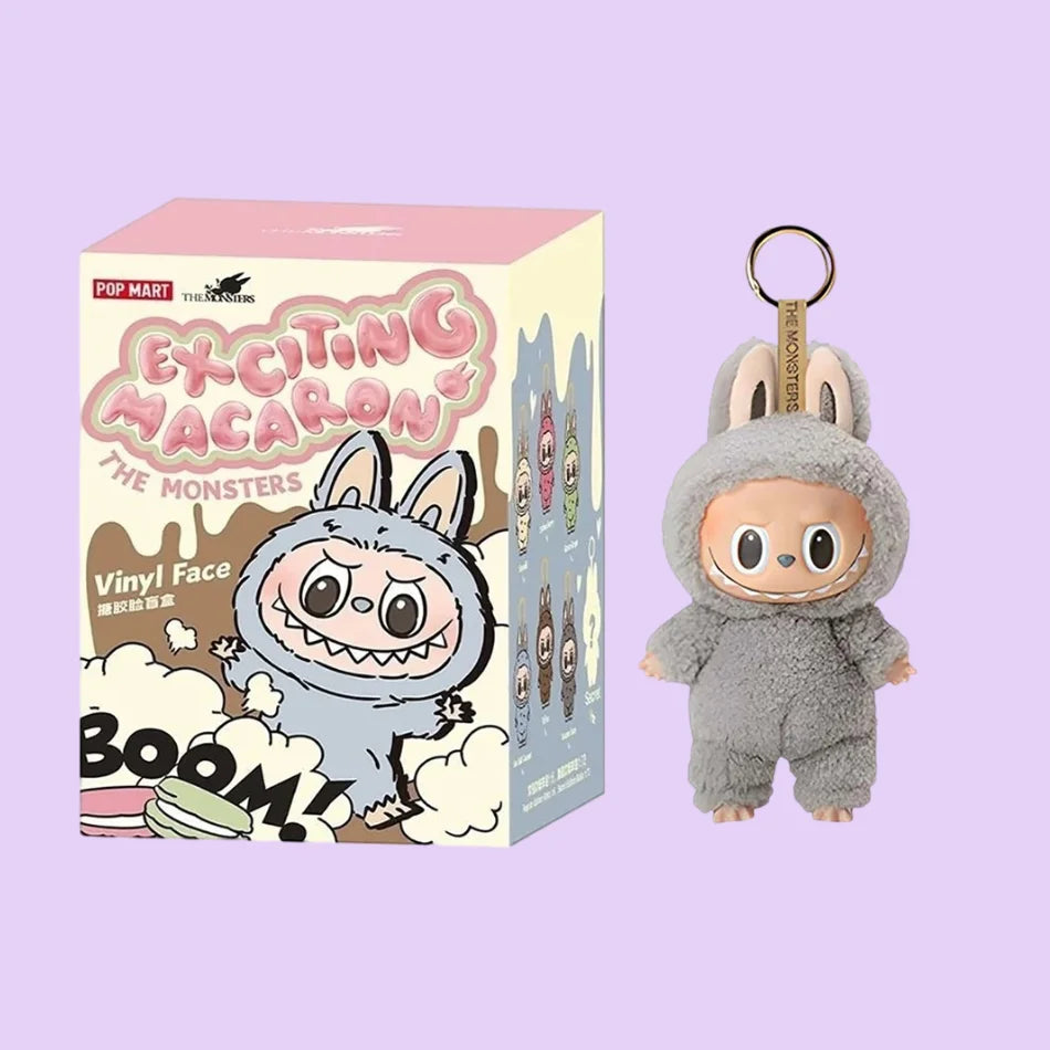 High Quality Cute Labubu The Monsters Box Toys Cardiac Macarone Kawai Guess Bag Figure Model Bag Gift 1:1 Replica Goods In Stock