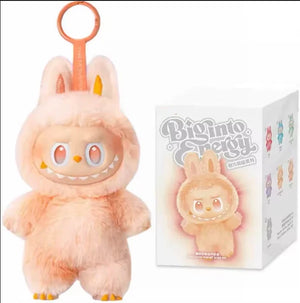 Anime character kawaii Labubu has seat series PVC pendant blind box model toy purple monster keychain children's birthday christ