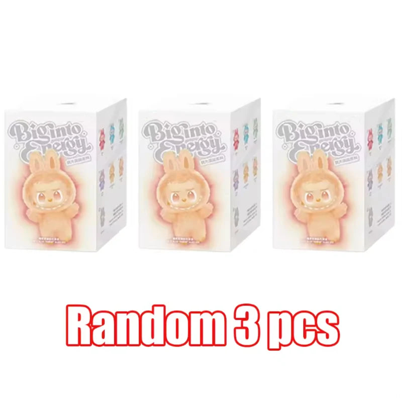 For 2025 Labubu Heartbeat Macaron Enamel Monster Face Blind Box PVC Statue Desktop Decoration Cute Doll Kids Birthday Gift