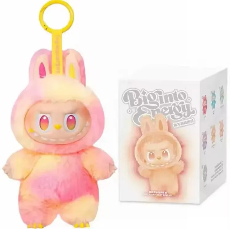 For Labubu Heartbeat Macaron Enamel The Monsters Face Blind Box Pvc Figurine Tabletop Ornament Kawaii Doll Kid Birthday Gift