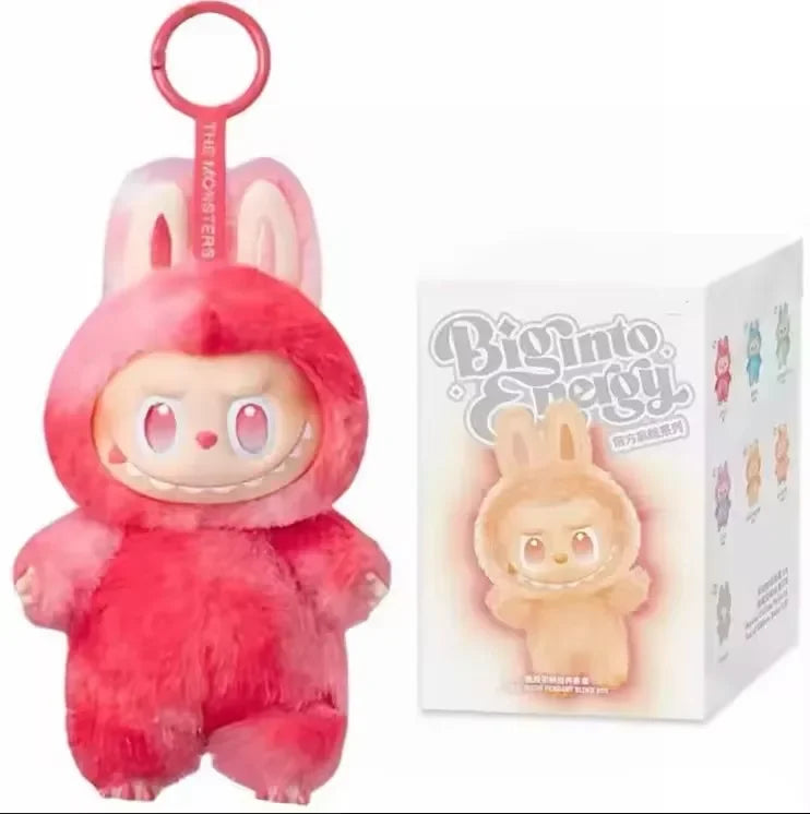 For Labubu Heartbeat Macaron Enamel The Monsters Face Blind Box Pvc Figurine Tabletop Ornament Kawaii Doll Kid Birthday Gift