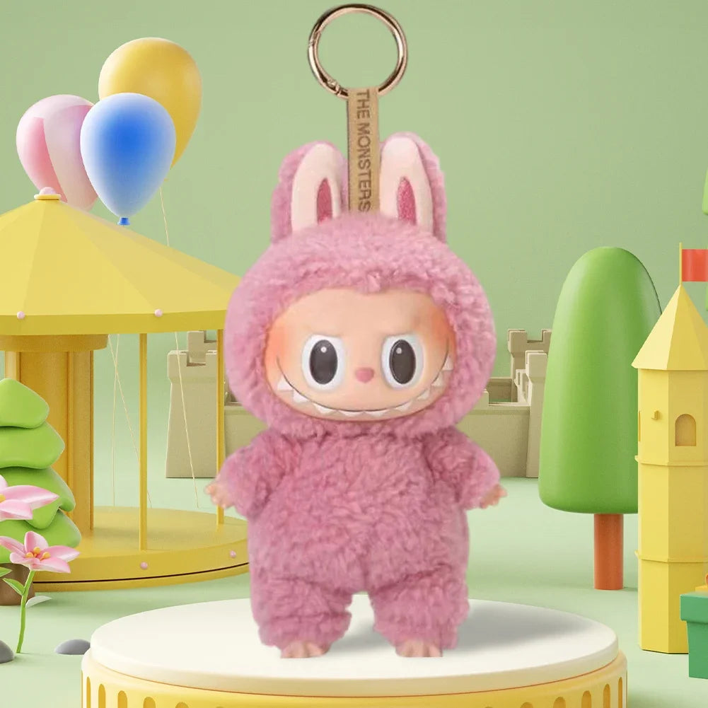 For Labubu Heartbeat Macaron Enamel The Monsters Face Blind Box Pvc Figurine Tabletop Ornament Kawaii Doll Kid Birthday Gift