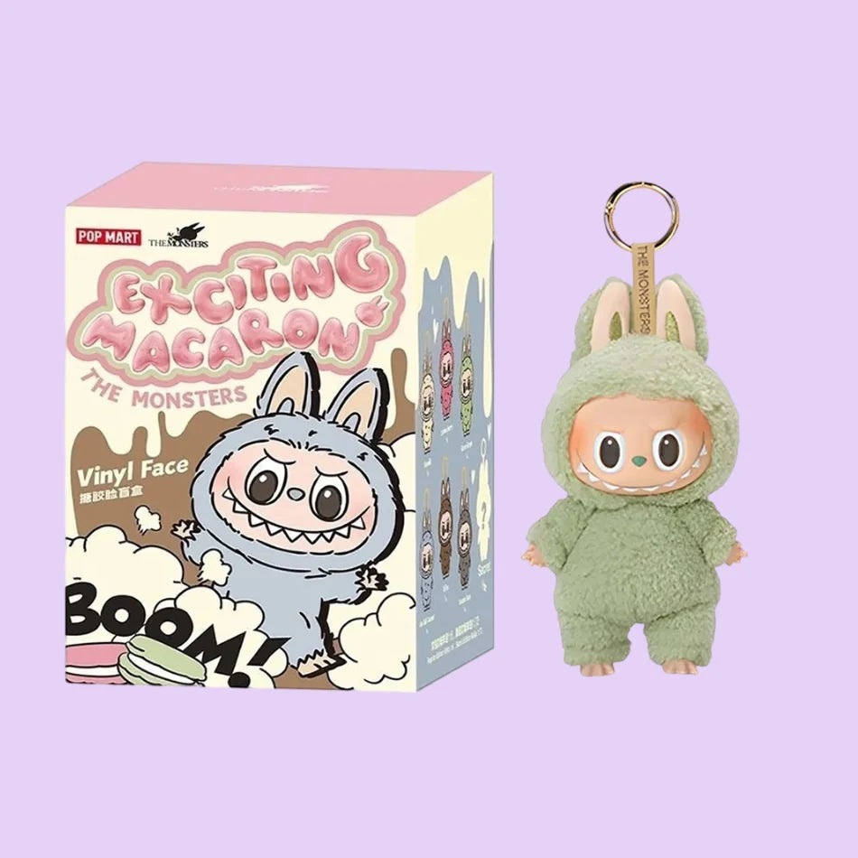 High Quality Cute Labubu The Monsters Box Toys Cardiac Macarone Kawai Guess Bag Figure Model Bag Gift 1:1 Replica Goods In Stock