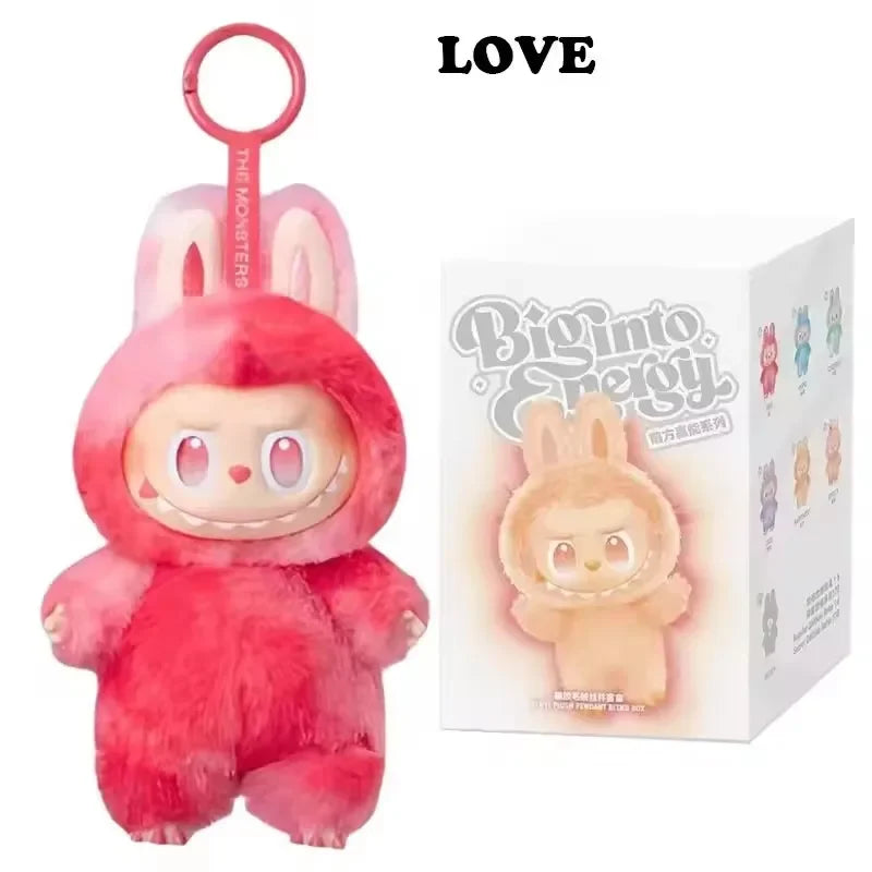 High Quality Macaron For Labubu V3 The Monsters Big Into Energy Series Blind Box Vinyl Plush Doll Pendant Gradient Color Gift