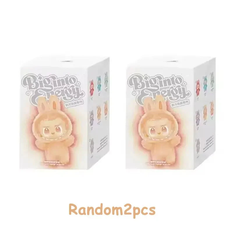 High Quality Macaron For Labubu V3 The Monsters Big Into Energy Series Blind Box Vinyl Plush Doll Pendant Gradient Color Gift
