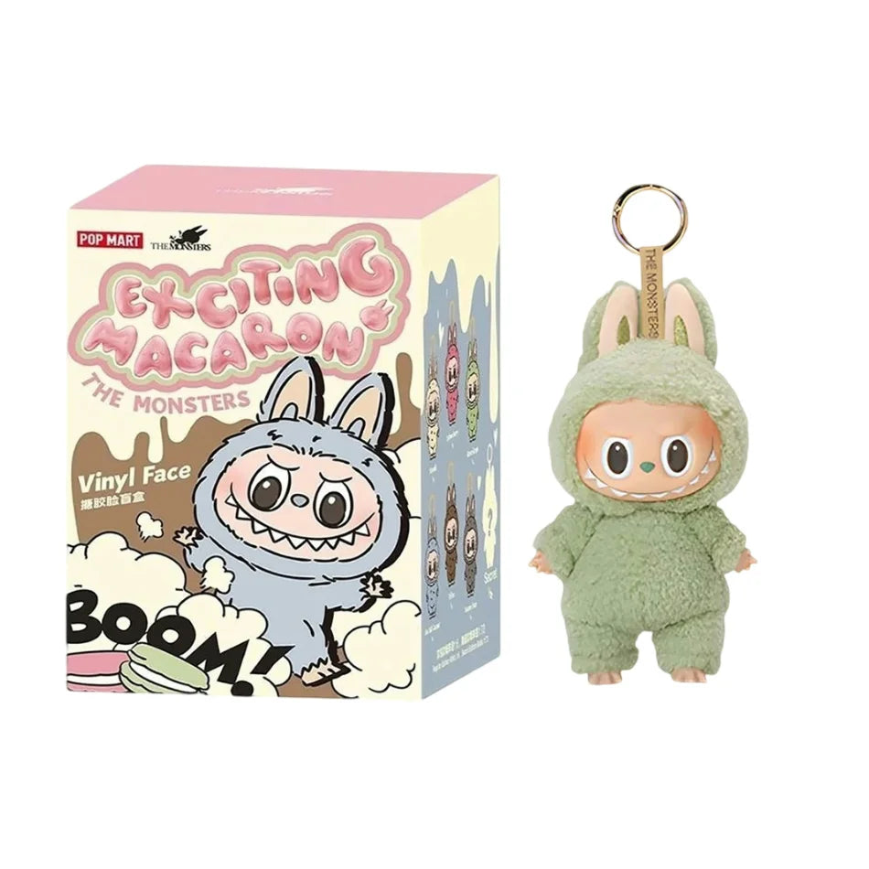 Hot Anime Figure Kawaii Monsters Labubu Have A Seat Series Vinyl Face Doll Model Toy Blind Box Keychain Toy High-Quality Replica