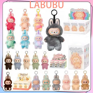 Anime Figure For Labubu Blind Box Have A Seat Series Pendant Kawaii Doll Model Toy Purple Monster Keychain Kids Birthday Gifts