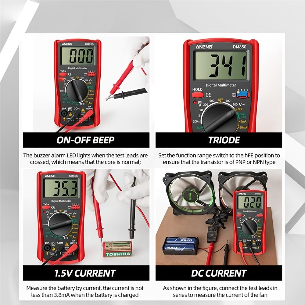 1pc Small Household Multimeter, High Precision Multifunction Tester