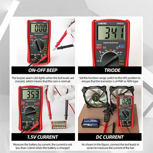 1pc Small Household Multimeter, High Precision Multifunction Tester