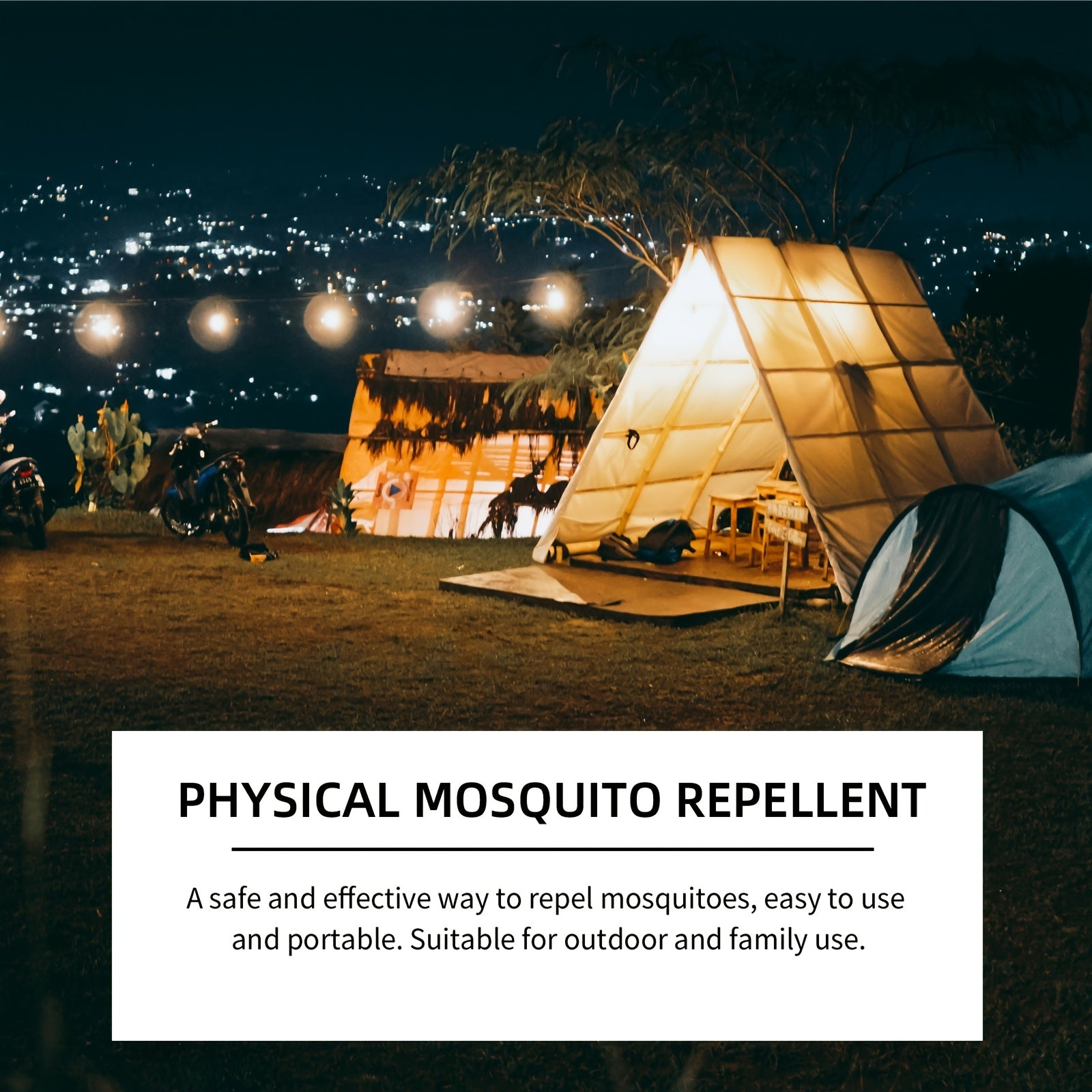Black Electronic Mosquito Repellent Wristband – Comfortable Fit, Physical Insect Deterrent, Non-Toxic, Unisex Design for Fishing & Outdoor Activities, Includes 2 Button Batteries, Unisex Wristband | Stylish Bracelet | Modern Wearable | Physical