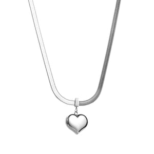 Golden and Silver Heart Pendant Designed Necklace for Women Gifts for Women