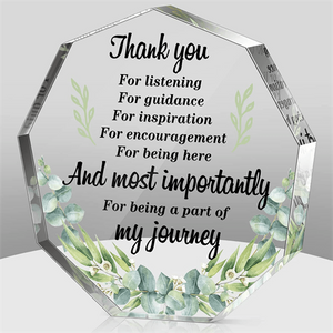 1pc, Inspirational Thank You Gifts for Women - Perfect Coworker Leave Gifts and Keepsake for Friends, Teachers, and Nurses (Nonagon Fresh)