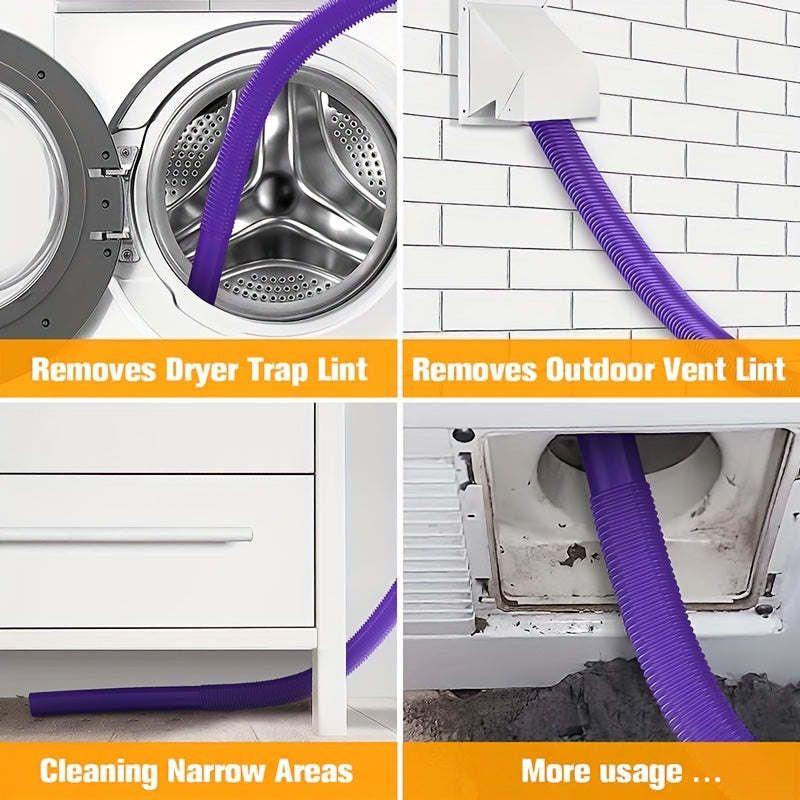 1 Set, Dryer Vent Cleaner Kit Vacuum Hose Attachment For Dyson V15 V12 V11 V10 V8 V7 V6 Vacuum Cleaners, Lint Remover, Dryer Lint Vacuum Att