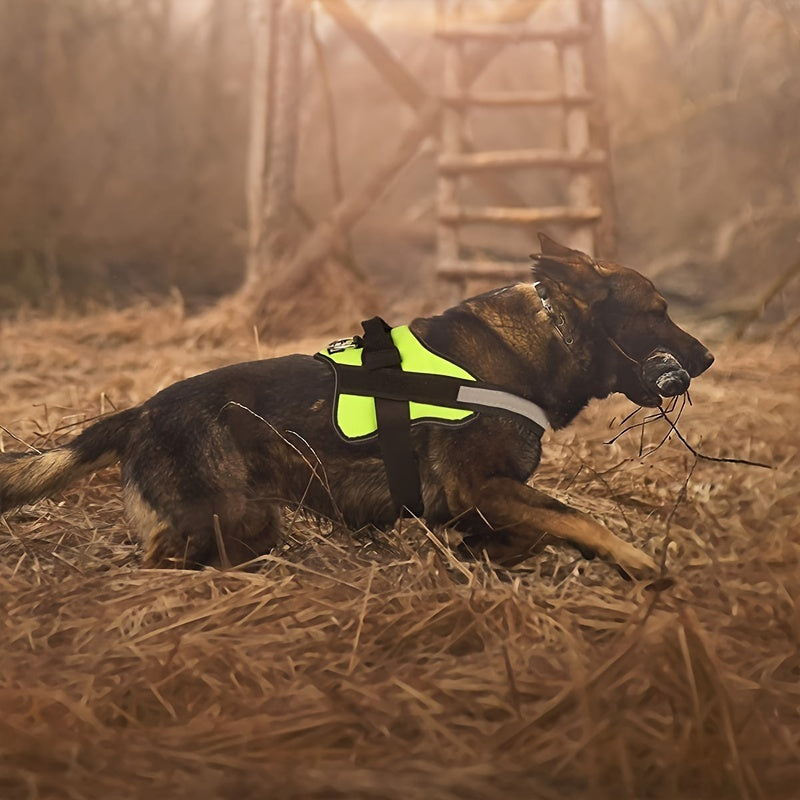 Reflective No-Pull Dog Harness with Breathable Design and Handle