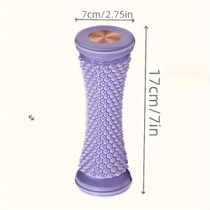 Purple Deep Tissue Foot Massage Roller with Textured Surface & Purple Massage Beads - for, Arch, and Muscle - Perfect for Feet, Legs, and Ha