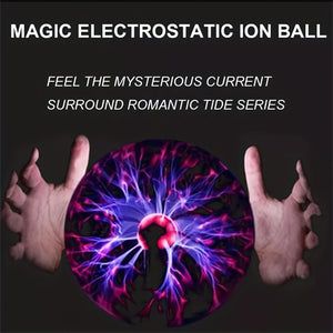 1pc Plasma Ball Lamp Light, 3 Inch Touch Sensitive Magic Plasma Ball USB/Battery Powered Nebula Sphere Globe Novelty Toy For Parties, Prop, Bedroom, Home Decorations