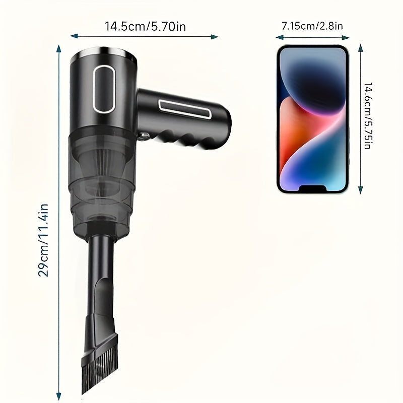 Upgraded Version, Portable Cordless Handheld Vacuum Cleaner, Cyclone Suction Wireless Vacuum. Suitable for Cars/Offices/Home Rechargeable Strong Suction Cleaner