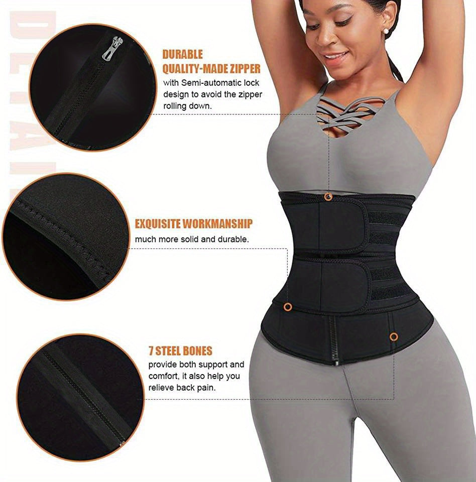 1pc Waist Shaping Belt For Shaping Abdomen, Self Cultivation, Sweating Training Device, Adjustable Waistband Lumbar Support For Weight Loss