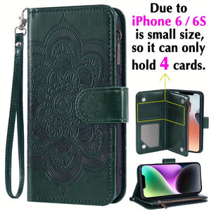 Premium Artificial Leather Credit Card Holder Phone Case For IPhone 6/7/8/SE/X/XR/XS/11/12/13/14 Pro Max 5G/7Plus/8Plus/SE2016/SE2022/Promax