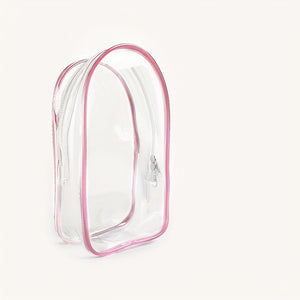 1pc Transparent PVC Doll Protector Case for 6.69" Labubu Plush - Durable Display Organizer with Zipper, Portable Dust Cover for Collectible Toys, Dark Pink/Purple/Yellow/White/Black/Green, Toy Storage, Clear Visibility Construction