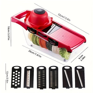 5/6/14/16/22pcs/set, Vegetable Chopper, Multifunctional Fruit Slicer, Manual Food Grater, Vegetable Slicer, Cutter With Container, Onion Min