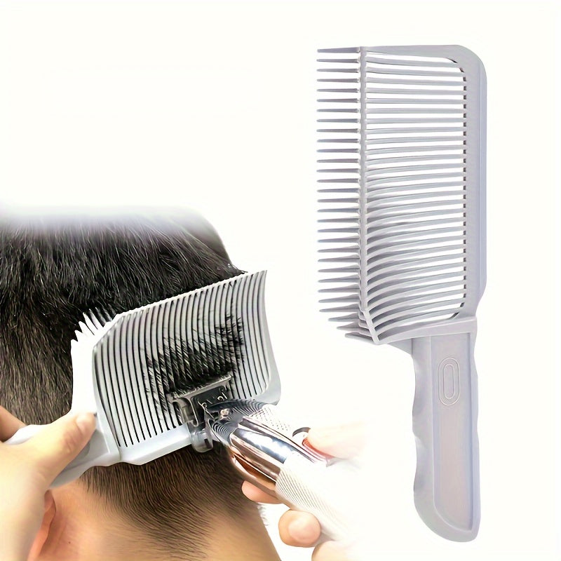 1pc Barber Fade Comb Hair Cutting Comb Curved Flat Top Comb Professional Hair Clipper Comb For Barber Salon Uses