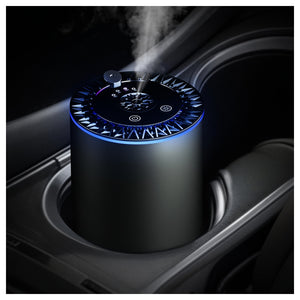 1pc Smart Car Air Freshener with Star Projector & Sonic Diffuser – USB Rechargeable, 4 Auto Modes, Night Light, Essential Oil Compatible, Cologne Scent, Compact Design, Ideal Gift for Car Enthusiasts, Air Freshener Car, JU