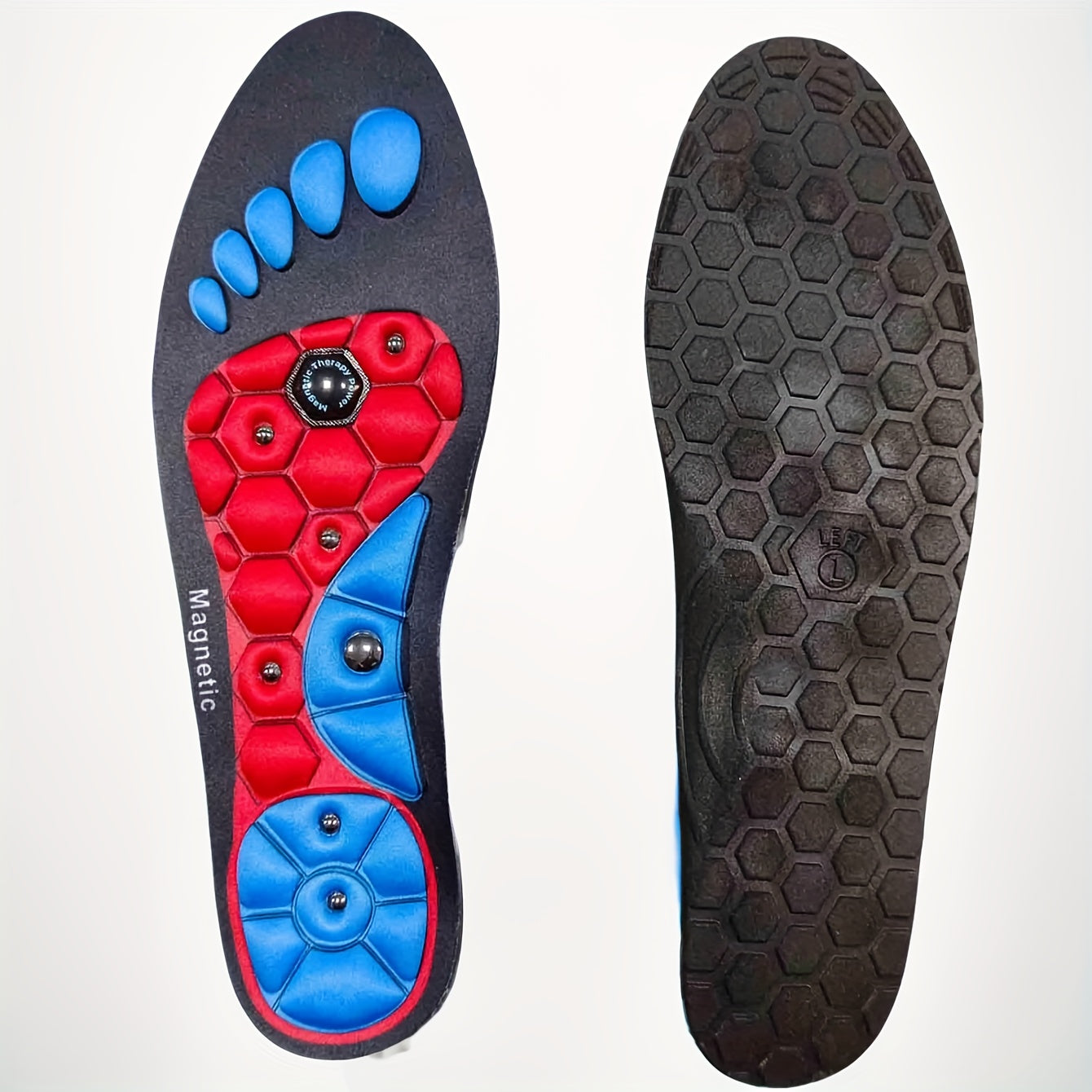ComfortPlus Acupressure Insoles for Men & Women - Arch Support, Reflex Relax Foot Pads