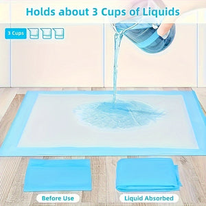 [100 Ultra-Thin Pet Pads] 100 Ultra-Thin Absorbent Pet Pads | Leak-Proof and Quick-Drying Training Pads for Cats and Dogs | Soft Non-Woven Fabric, Easy-to-Clean Sanitary Pads