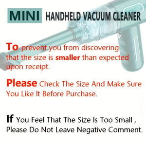 Upgraded Version, Portable Cordless Handheld Vacuum Cleaner, Cyclone Suction Wireless Vacuum. Suitable for Cars/Offices/Home Rechargeable Strong Suction Cleaner