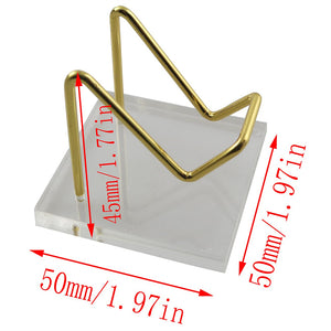 Industrial Acrylic Display Stand 50x50x45mm Decorative Display Pedestals Acrylic Small Mineral Crystal Display Stand