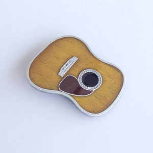 New Vintage Enamel Guitar Head Music Belt Buckle US Local Shipping