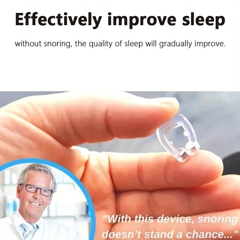 3pcs Anti Snoring Device, Magnetic Anti Snoring Nose Clip, Men And Women Creative Sleeping Aid