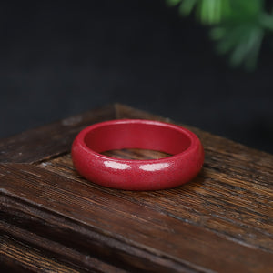 1pc Men's Natural Raw Stone Jute Ring Couples Ring Good Luck Ring