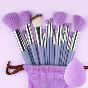 Makeup Brush Set Soft Fluffy Professiona Cosmetic Foundation Powder Eyeshadow Kabuki Blending Make Up Brush Beauty Tool Makeup Sponge Storag