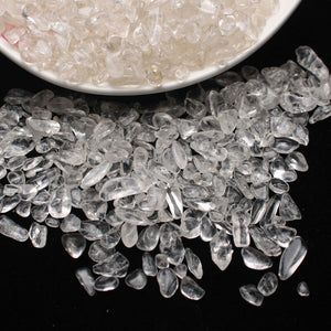 200g Bulk Clear Quartz Crystal Tumbled Stones Mineral Garden Decor Healing Reiki