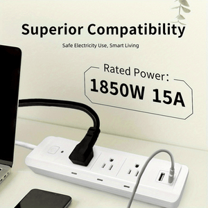 Tuya Smart Three-Socket WiFi Smart Plug Power Strip Independent Socket Control USB-A + C Port Remote Control Smart Home Management Voice-activated Energy-saving Timer Function Wall-mountable Suitable for Office School and Dormitory Use