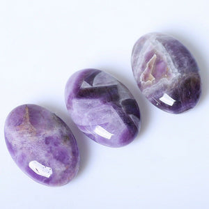 Natural Crystal Palm Polished Stones Healing Reiki Chakra Ore Rock Meditation