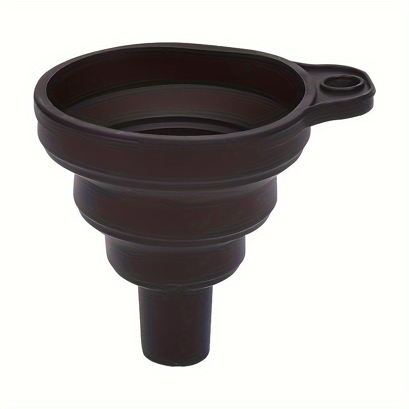 Upgrade Your Car Maintenance With A Universal Silicone Liquid Funnel - Telescopic Long Neck For Easy Oil Changes!