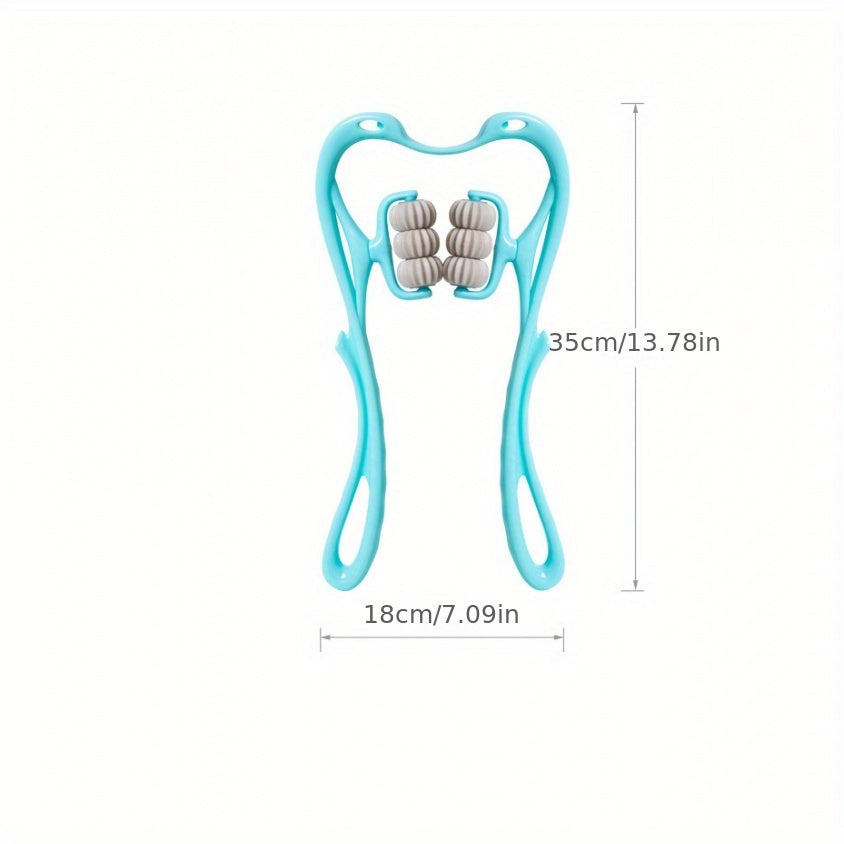 Multifunctional Manual Six-wheel Neck Massager Massage Relieve Roller Massage Tool