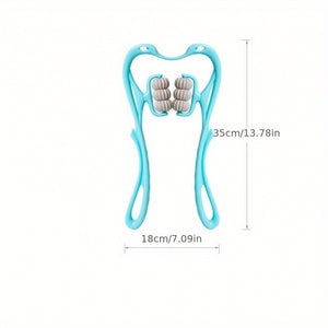 Multifunctional Manual Six-wheel Neck Massager Massage Relieve Roller Massage Tool
