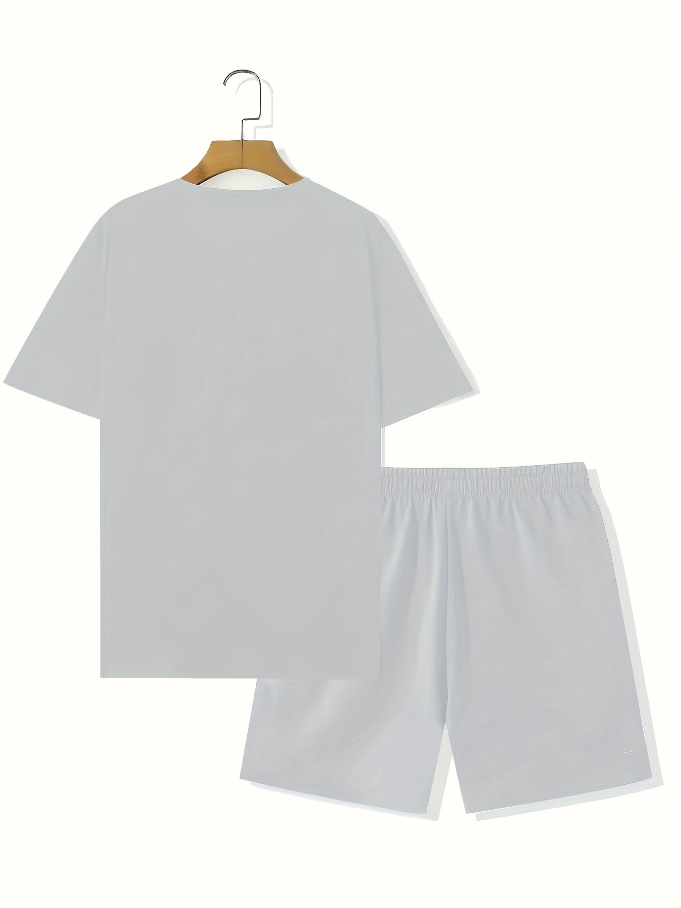 Men's Summer 2-Piece Set - Breathable Muscle Tee & Shorts - Versatile Beach/Sports/Loungewear