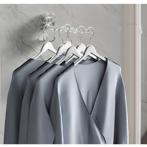 Space-Saving Foldable Clothes Drying Rack with Suction Cups - No-Drill, Invisible Travel Hanger for Balcony & Home Storage, Durable Plastic,
