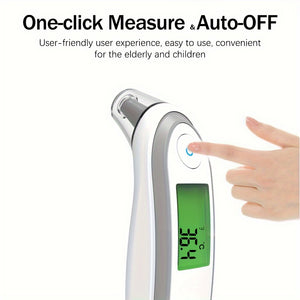 Yongrow Dual-Mode Infrared Thermometer - Forehead & Ear Temperature Readings, Digital Display, Battery Operated (Batteries Not Included) - Available in 5 Colors