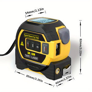 1pc Laser Tape Measure 3 In 1 Digital Tape Measure High Precision  Laser Rangefinder Steel Tape Measure