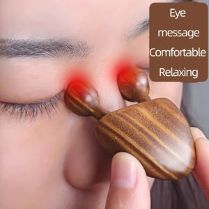 Sandalwood Nose & Face Massager - Eye Relief Tool, Battery-Free, Fragrance-Free